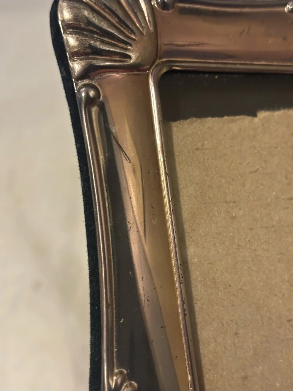 Ornate Silver-Tone Decorative Photo Frame